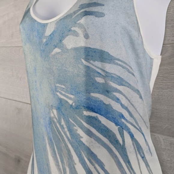 Tess Giberson Palm Tree Silk Dress Sz 6 - Picture 3 of 8